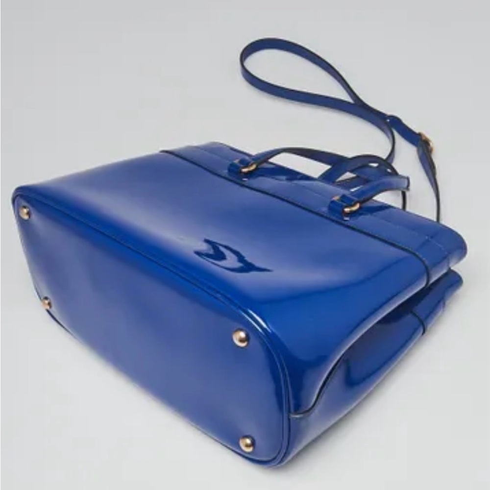 Gucci Brit Bright Blue Patent Leather - Picture 3 of 6